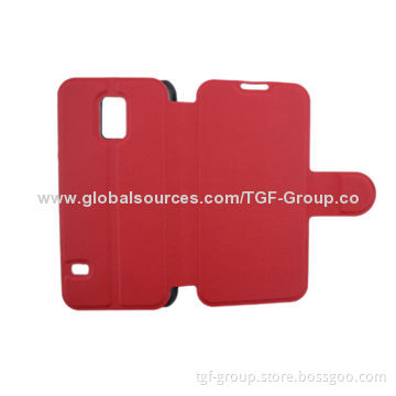 Leather Cases for Samsung S5 Mini, OEM and ODM Services Warmly Welcomed